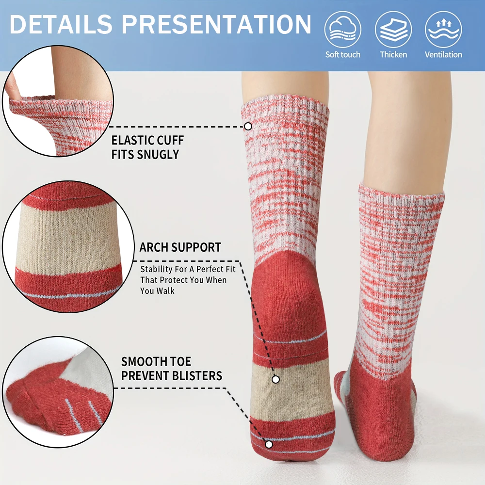 5 Pairs Women Winter Wool Sock - огляд і ціна Wool Hiking Sock