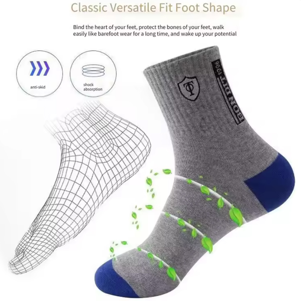 Men's 5/10-Pack Premium Therma - огляд і ціна Cotton Crew Sock Pack