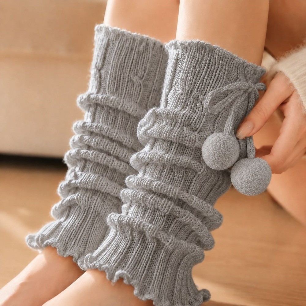 Knitted Knit Leg Warmers Cable - огляд і ціна Boot Sock Slouchy