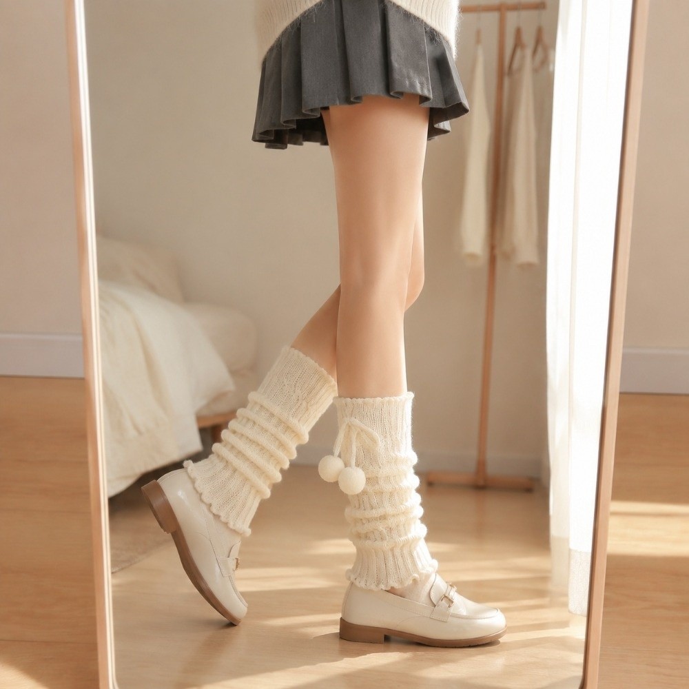 Knitted Knit Leg Warmers Cable - огляд і ціна Boot Sock Slouchy