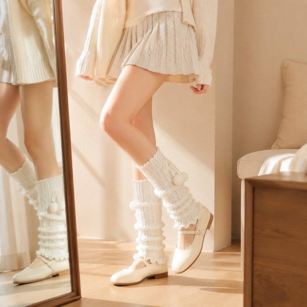 Knitted Knit Leg Warmers Cable - огляд і ціна Boot Sock Slouchy