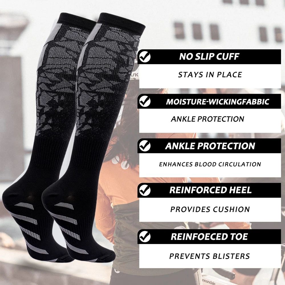 WRELS 1/2/3 Pairs Compression  - огляд і ціна Athletic Sock Cushion