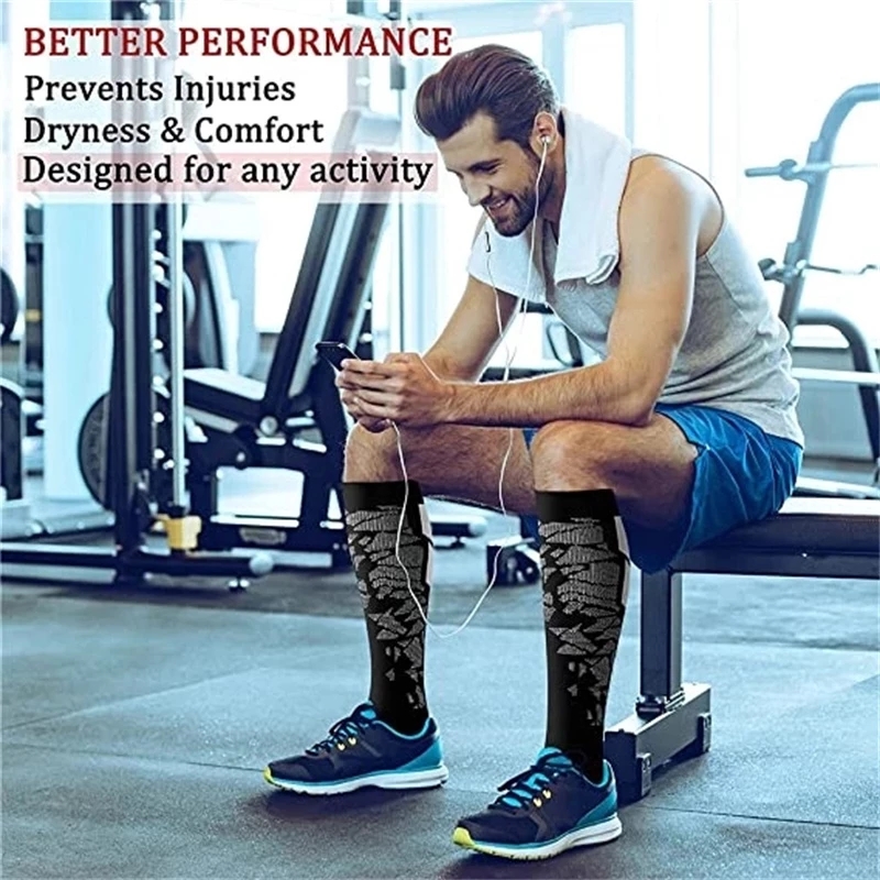 WRELS 1/2/3 Pairs Compression  - огляд і ціна Athletic Sock Cushion
