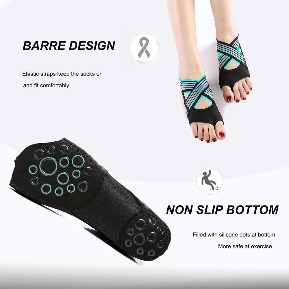 1Pair Women Non-Slip Toeless G - огляд і ціна Grip Sock Yoga