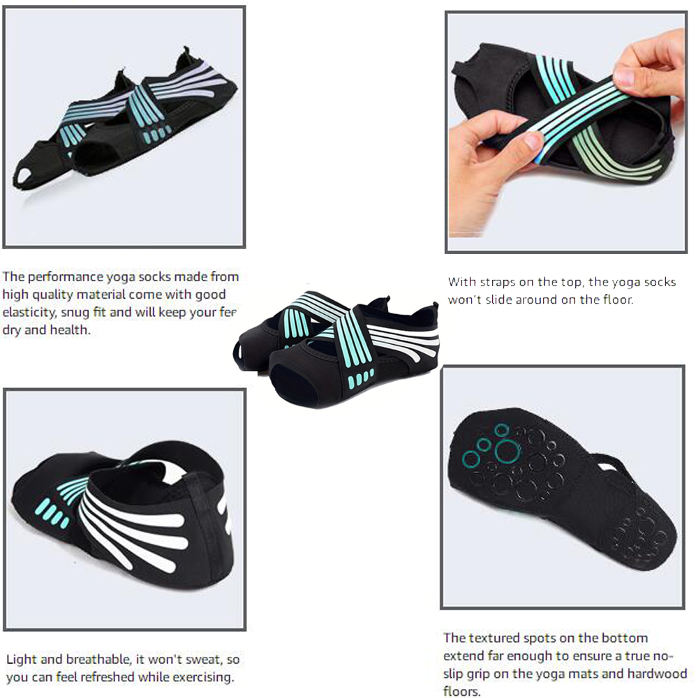 1Pair Women Non-Slip Toeless G - огляд і ціна Grip Sock Yoga