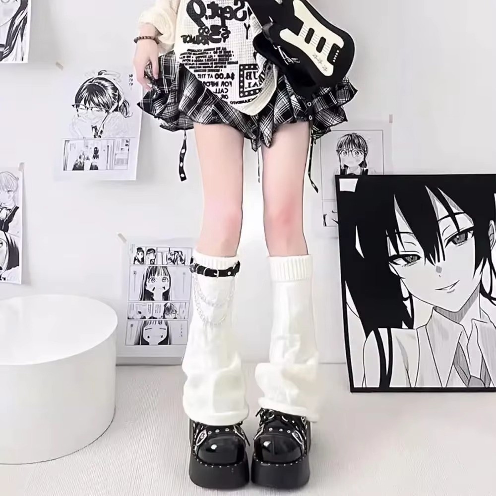 Gothic Harajuku Knit Leg Warme - огляд і ціна Boot Sock Slouchy