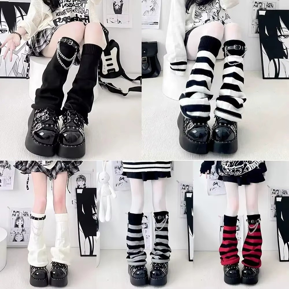 Gothic Harajuku Knit Leg Warme - огляд і ціна Boot Sock Slouchy