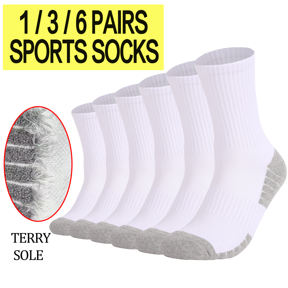 1/3/6 Pairs Thick Men Women Hi - огляд і ціна Athletic Sock Cushion