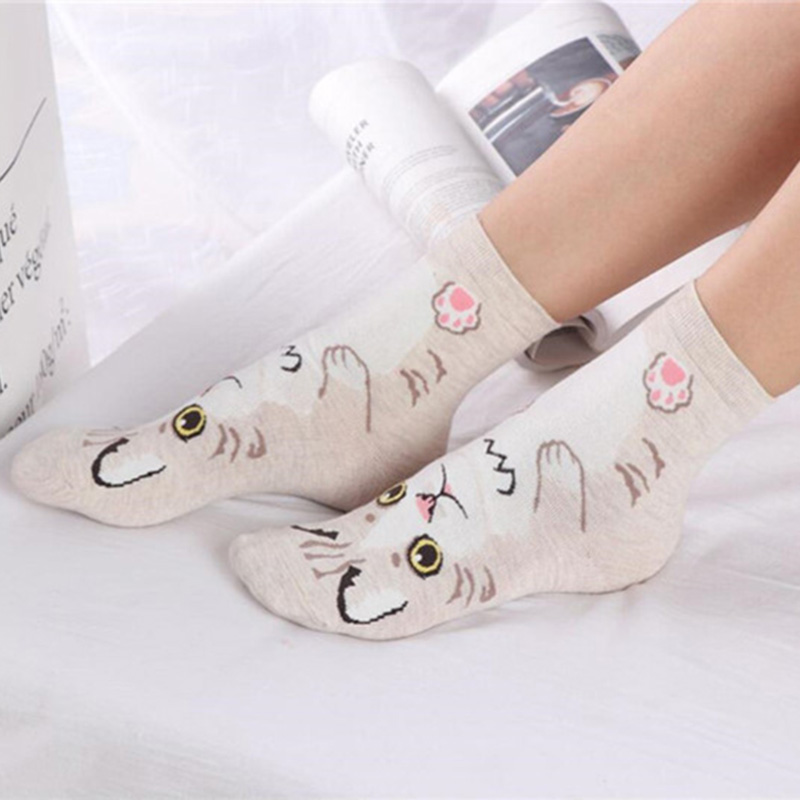 5 Pairs/pack Funny Cartoon Dog - огляд і ціна Cotton Crew Sock Pack