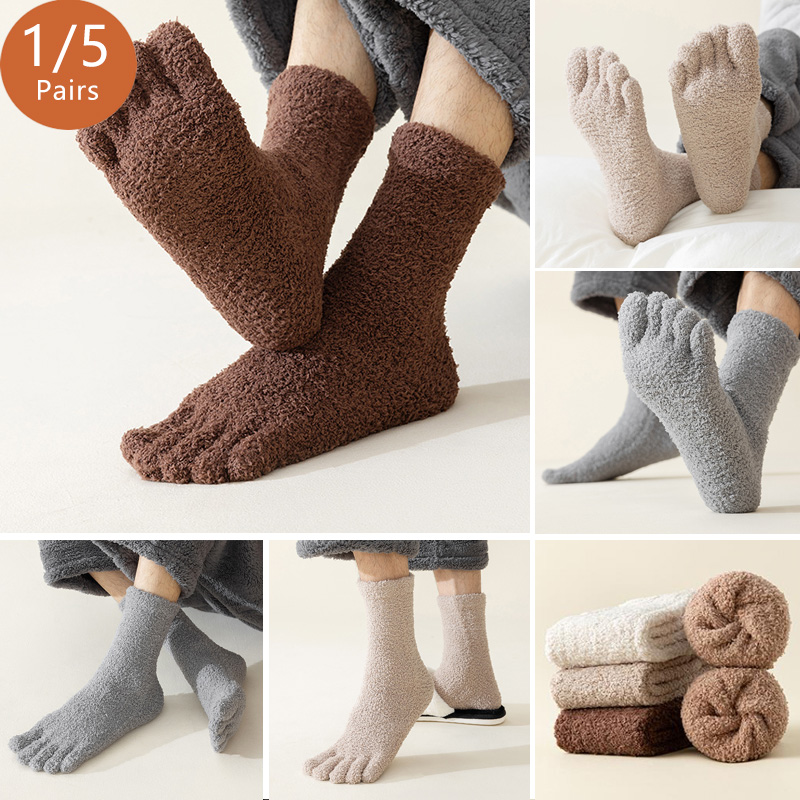 1/5 Pairs Mans Thermal Toe Soc - огляд і ціна Thermal Sock Winter